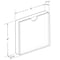 Azar Displays Clear Acrylic Block Sign Holder Frame 4in x 4in, Top Load, 2PK 104554-2PK - alternate 3